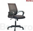 BAMBRO BreatheEasy Y- Series black Office Chair with fixed armset Leatherette Office Adjustable Arm Chair  (Black, Pre-assembled)...