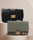 BANDICOOT  Black, Green Women Sling Bag - Medium  (Pack of 2)...