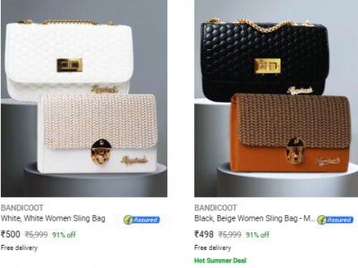 Bandicoot Sling Bags Upto 91% | Starts ₹498
