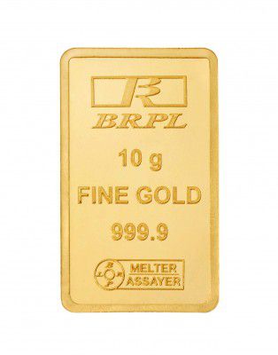Bangalore Refinery 24k (999.9) 10 gm Yellow Gold Bar