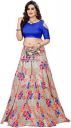 Banglory silk Printed semi-stitched Lehenga Choli(Free Size)...