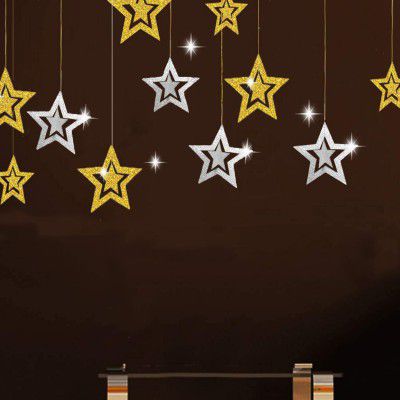 BAOTUJIA 20Pcs Star for Christmas Tree Decoration Items, 3D Paper Christmas Star Big Size for Xmas Door Hanging Ornaments Home Decor Christmas Wall Hanging Decorations