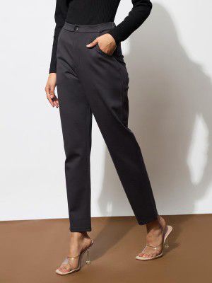 Barcino Black 4-Way Stretch Tapered Pants