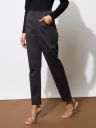 Barcino Black 4-Way Stretch Tapered Pants...