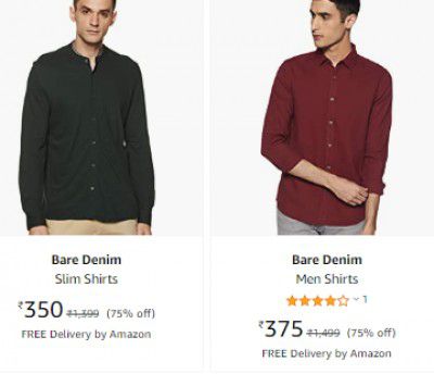 Bare Denim Mens Shirts Mini. 70% Off
