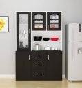 Barewether Engineered Wood Kitchen Cabinet (Finish Color - Wenge With White, Knock Down)...