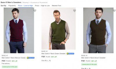 Base 41 Mens Sweaters Up to 88% OFF