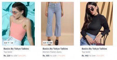 Basics By Tokyo Talkies Womens wear Upto 80% Off