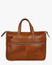 Basilio-Genuine Leather Laptop Messenger Bag (Light Brown) - by Tortoise...