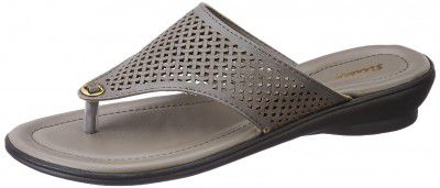 Bata girls Susan Thong Grey Fashion Slippers 4 UK (5712522)