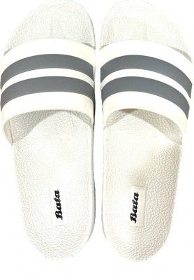 Bata  Men Slides  (White , 8)