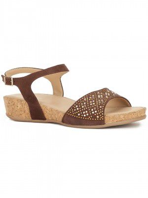 Bata Women BROWNE SANDAL Heels, Brown, (6614055)