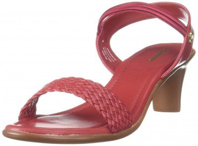 Bata womens DEVA SANDAL E RED Heels 