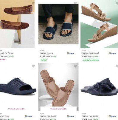 Flipkart : Up to 71% OFF - Bata Womens Footwear