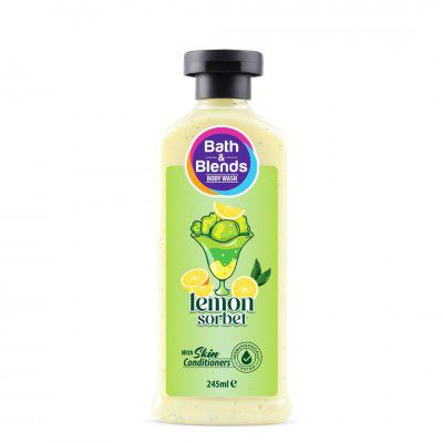Bath & Blends Lemon Sorbet Body Wash | Hydrate and Moisturize Skin | No Paraben | 245 Ml