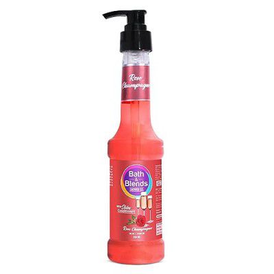 Bath & Blends Rose Champagne Shower Gel - 250ml | Hydrate & Moisturize Skin |100% Natural Actives Body wash | No Paraben & No Sulphate