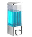 BATH GURU ABS Plastic Wall Mounted Soap Shampoo Conditioner Hand Wash Gel Dispenser Liquid Soap Sanitizer Dispenser for Bathroom Basin Kitchen Sink 350 Ml Pack of 1 Chrome Plated...