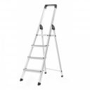 Bathla Prime 4 - Step Foldable Aluminium Ladder for Home with Multi-Utility Support Handle | 5 - Year Manufacturer Warranty | Black...