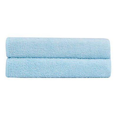 Bathla Spic & Span Multi Purpose Micro Fiber Cleaning Cloth - 340 GSM: 30cmx30cm (Pack of 2 - Light Blue)