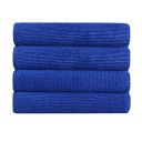 Bathla Spic & Span Multi Purpose Micro Fiber Cleaning Cloth - 340 GSM: 60cmx40cm (Pack of 4 - Dark Blue)...