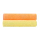 Bathla Spic & Span Multi Purpose Micro Fiber Cleaning Cloth - 300 GSM: 40cmx40cm (Pack of 2 - Fluorescent Orange + Lemon)...