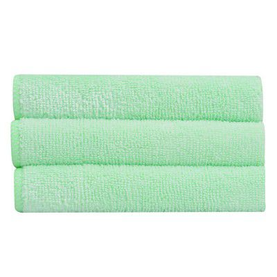 Bathla Spic & Span Multi Purpose Micro Fiber Cleaning Cloth - 340 GSM: 30cmx30cm (Pack of 3 - Light Green)