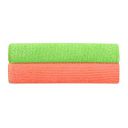 Bathla Spic & Span Multi Purpose Micro Fiber Cleaning Cloth - 380 GSM: 40cmx40cm (Pack of 2 - Fluorescent Green + Peach)...