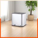 Bathla Stainless Steel Dustbin With Lid & Detachable Bin - 5+5L Pedal Bin...