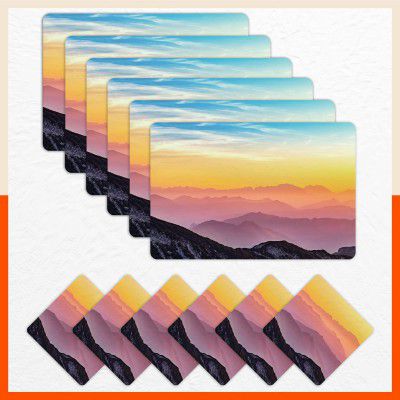 Bathla Table Mats - Set of 6-45cm x 30cm PVC Table 
