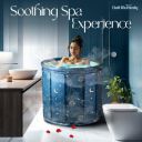 BatHRemedy Bath Tub for Adult for Bathroom, Hot and Cold Tempreture Maintainer with Drainage Hole, Thickened Insulated Ice Bath Tub, Inflatable BathTub for Adults, Ice BathTub for Adults (BlueGalaxy)...