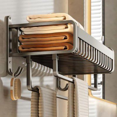 Bathroom Accessories Set - 24 Inch MIORAH Towel Rod Towel Rack Clothes Hanger and Towel Holder - Pack of 1