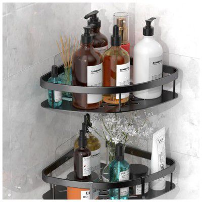 Bathroom Organizer Without Drill | Self Adhesive Wall Shelf for Bathroom & Kitchen