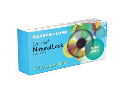 Bausch & Lomb Natural Look Quaterly (3 Months) Zero Power Color Contact Lens- 2 Pcs.(LightGreen)