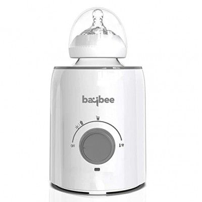 Baybee 5 in 1 Baby Bottle Warmer & Sterilizer , Electric Baby Food, Water & Milk Heater & Defrost with Manual Temperature Adjustment, BPA Free Nipple, Feeding Bottle Sterilizer (Space Grey, Single Bot