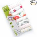 Baybee Cotton Baby Napkin Washcloths for New Born (Pack of 8)...