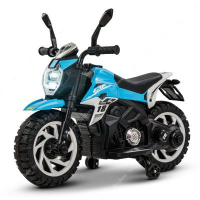 Baybee Fiero Rechargeable Battery Operated Kids Bike, Ride on Baby Bike with Led Light, Music & USB | Kids Baby Electric Bike | Battery Operated Bike for Kids to Drive 1 to 4 Years (Blue)