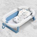 Baybee Kids Bath Tub for Baby Mini Swimming Pool for Kids, Foldable Bathtub for Baby with Anti Skid Base, Support Cushion & Drainer | Baby Bath tub for Kids 0 to 3 Years Boy Girl (Fairy, Blue)...