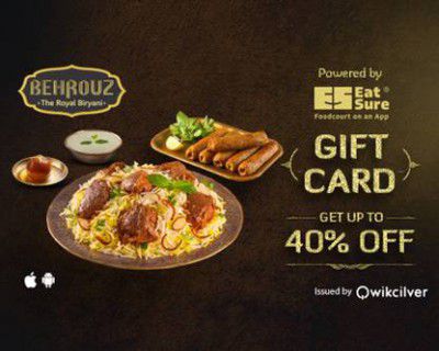 BBD Flash Sale: Flat 41% Off On Behrouz Biryani Gift Cards (5 - 7 PM)