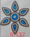 BDS CRETIONS Designer Acrylic Rangoli Flower Shape Handcrafted Decorative Diwali Rearrangable Kundan Rangoli for Floor Decoration...
