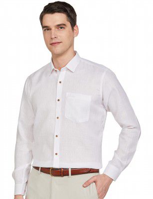 BE ACTIVE Men's Regular Fit Formal Shirts RF0017 White L