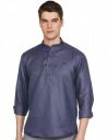 BE ACTIVE Men's Solid Slim Fit Cotton Short Shirt Kurta || Men Stylish Shirt || Mandarin Collar & Full Sleeves || Timeless Style & Comfort...
