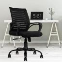 beAAtho® Verona Mesh Mid-Back Ergonomic Desk Office Chair with Tilting Mechanism, Comfortable Seat, and Revolving Heavy Duty Metal Base | Ideal for Work from Home & Study (Black)...