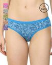 BEACH CURVE Pack of 6 Floral Print Hipster Panties...
