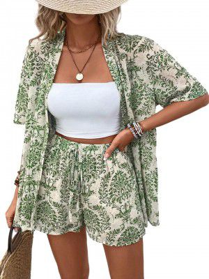 Beach Dresses for Women Co Ord Set 2 Piece Dress Shirt and Short Beach Wear for Women || Beach Dress for Women || Summer Dress