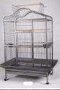 Beak Bites Foldable Metal Bird Cage (W24xD22xH44.5) with Stand...