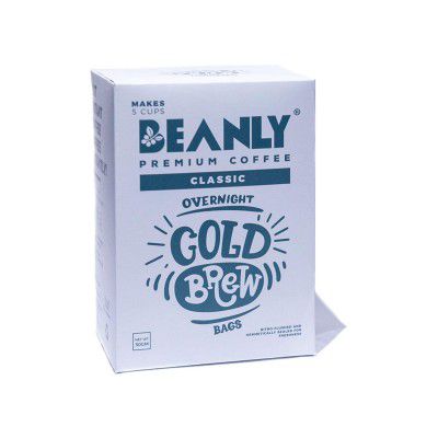 Beanly Classic Overnight Cold Brew Bag |Contains 5 Coffee Bags |100% Arabica Coffee