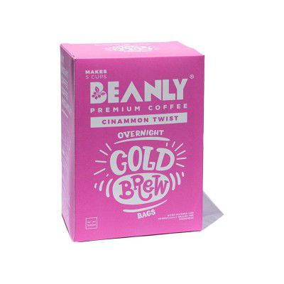 Beanly Single Serve Cinnamon Twist Cold Brew Coffee Bag  