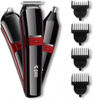 BEARDO Ape-X 3-in-1 Trimmer, nose trimmer, shaver, manscaping. Trimmer 120 min Runtime 4 Length Settings (Black)