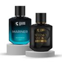 Beardo AquaSmoke Perfume Set- Mariner & Whisky Smoke Single Malt Perfume for Men (50ml x 2)...