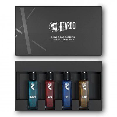 Beardo Assorted Premium Perfume Gift Set for Men 4X8ml with Long Lasting Fragrances